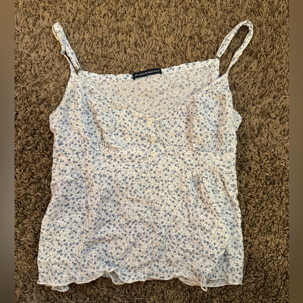 Brandy Melville mini floral tank